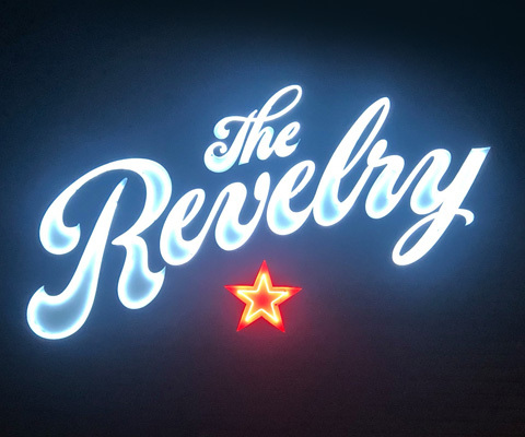 The Rev Bar Logo Sign